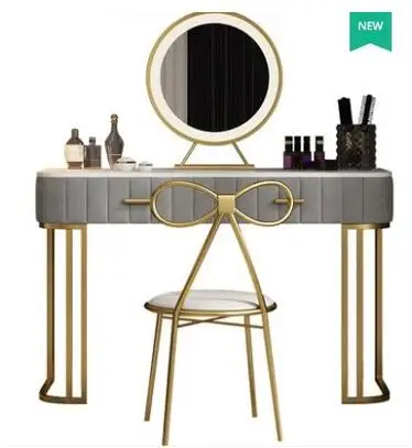 

Dressing table dressing table bedroom modern minimalist Nordic net red ins wrought iron light luxury dressing table