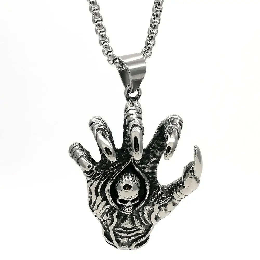 Ожерелье в стиле панк с волшебными крапанами мужской властный ретро кулон виде