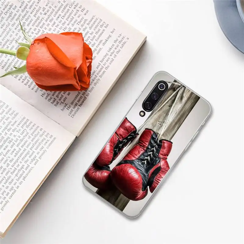 

Sports Boxing Gloves Phone Cases For Xiaomi Redmi note 7 8 9 A t k30 max3 9 s 10 pro lite