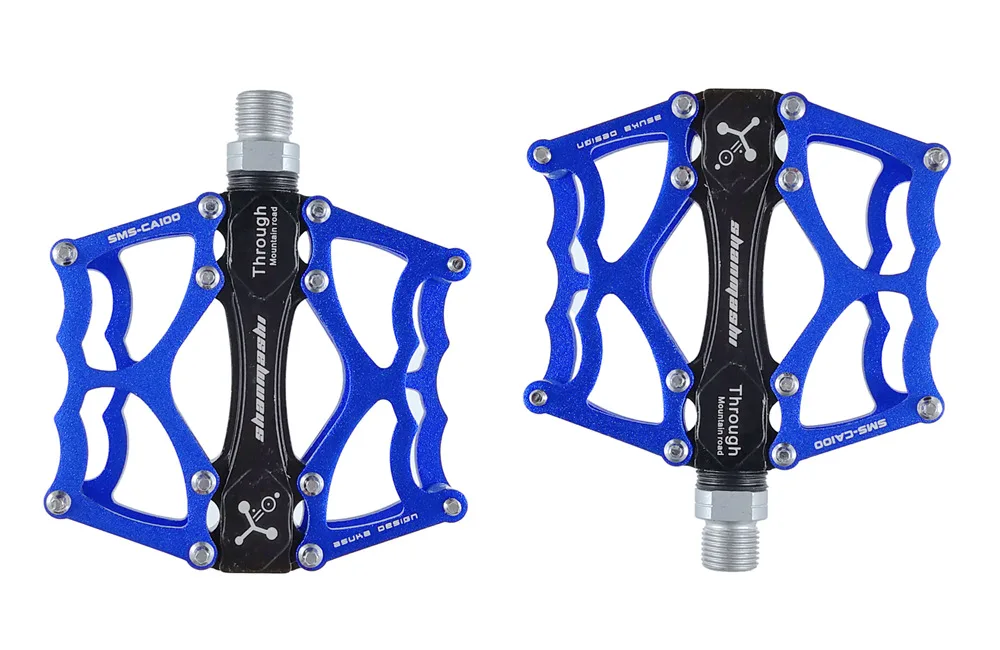

MTB mountain Bike Pedals Aluminum Alloy Anti-slip Bicycle Pedals Bearing Hollow-carved Design Pedals Bicycle Accessories