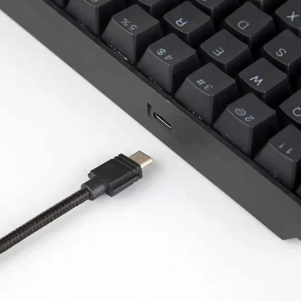 

61Key Mechanical Keyboard With RGB Backlit Water-Resistant Wired Gaming Keyboard Type-C Port For PC Laptop Desktop