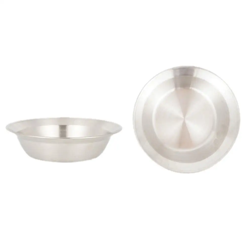 4 шт. портативный набор обеденных тарелок из нержавеющей стали прочная тарелка