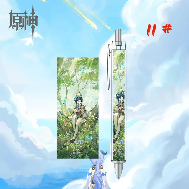 Студенческая Милая игра Genshin ударная шариковая ручка масляная авторучка