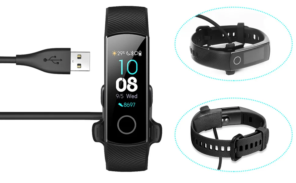 AWINNER док-станция зарядное устройство для Honor Band 5 Honor Band 4 умный Браслет USB Магнитный зарядный кабель для huawei Band 3 Pro 2 Pro