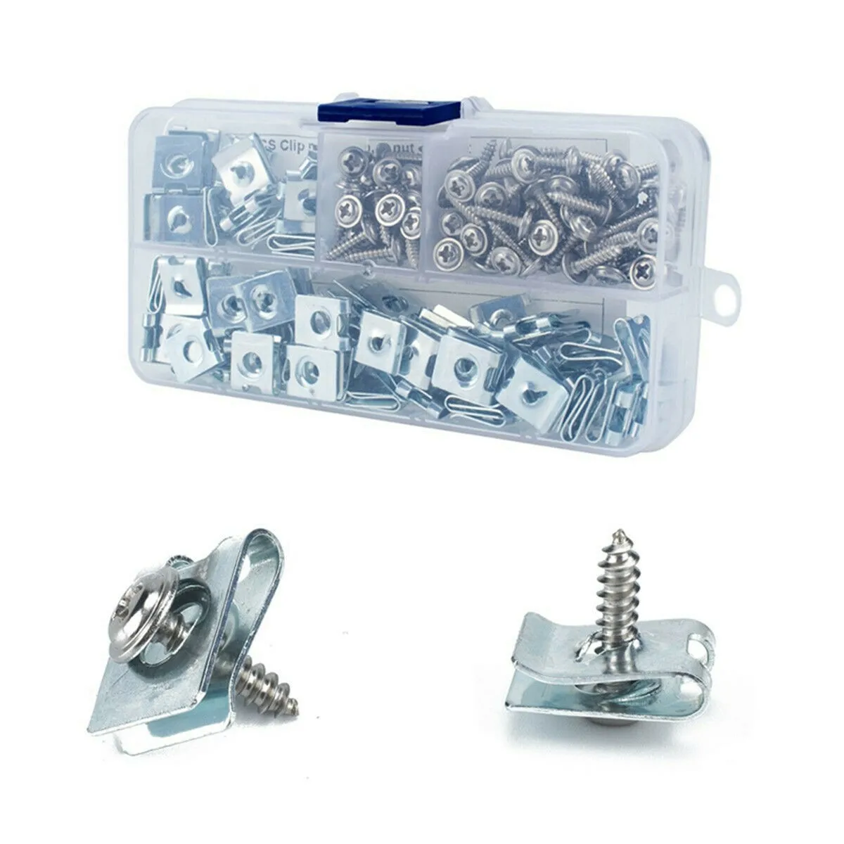 

200pcs U Clips Kits Accessories Auto Boxed Motorcycles Moulding Panels