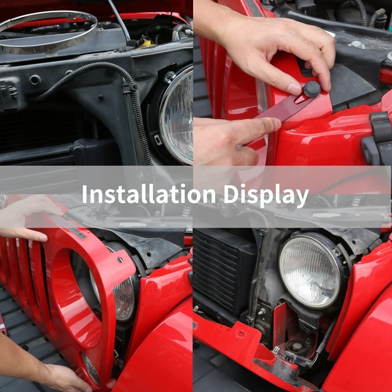 Круглые Кольца для светодиодных фар 7 дюймов Jeep Wrangler Jk Tj 07-17 2 шт. | Автомобили и