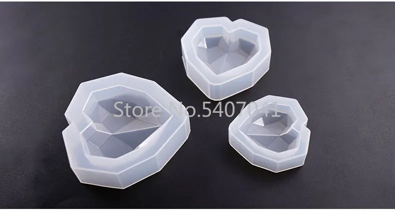 Новые алмазные Силиконовые Ювелирные изделия в форме сердца ручной работы