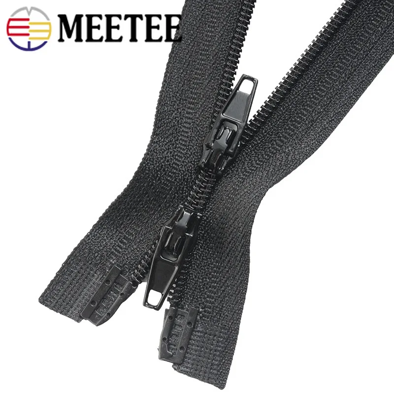 Meetee 3 # Двойные ползунки нейлоновые молнии для детской одежды открытая молния
