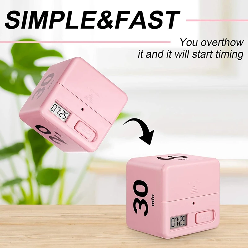 

2 шт. квадратный таймер тяжести Сенсор флип таймер для Кухня ребенка тренировки исследование