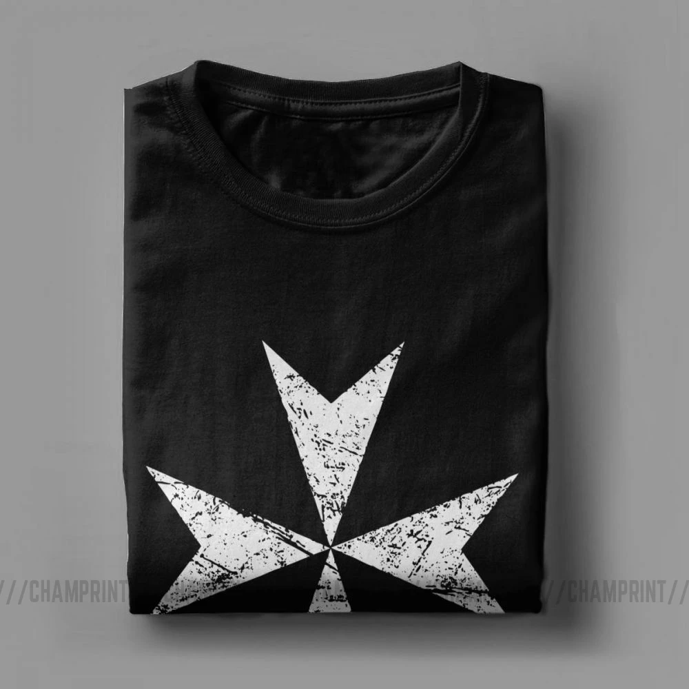 Мужская футболка с изображением рыцарей темпларов крестов мальтийских