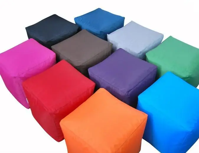 Квадратная ленивая Сумка бини чехол для диванов водонепроницаемый без набивки