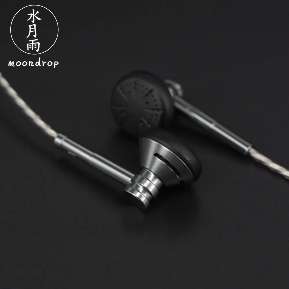 Металлические наушники MoonDrop HIFI DJ Bass с динамическим драйвером 13 5 мм вкладыши 4N Litz