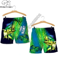mahi mahi fishing custom name 3d printing mens casual shorts summer style unisex shorts harajuku polyester shorts sdm 29