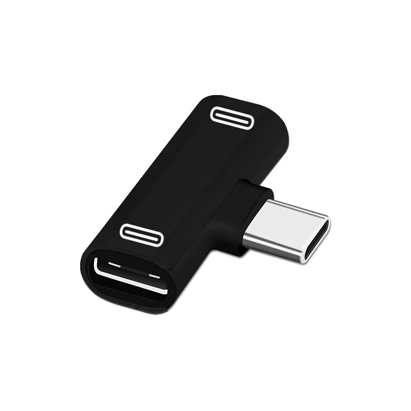 Двойной адаптер USB Type c 1 шт. 3 в аудиоразъем адаптеры для зарядки наушников Aux