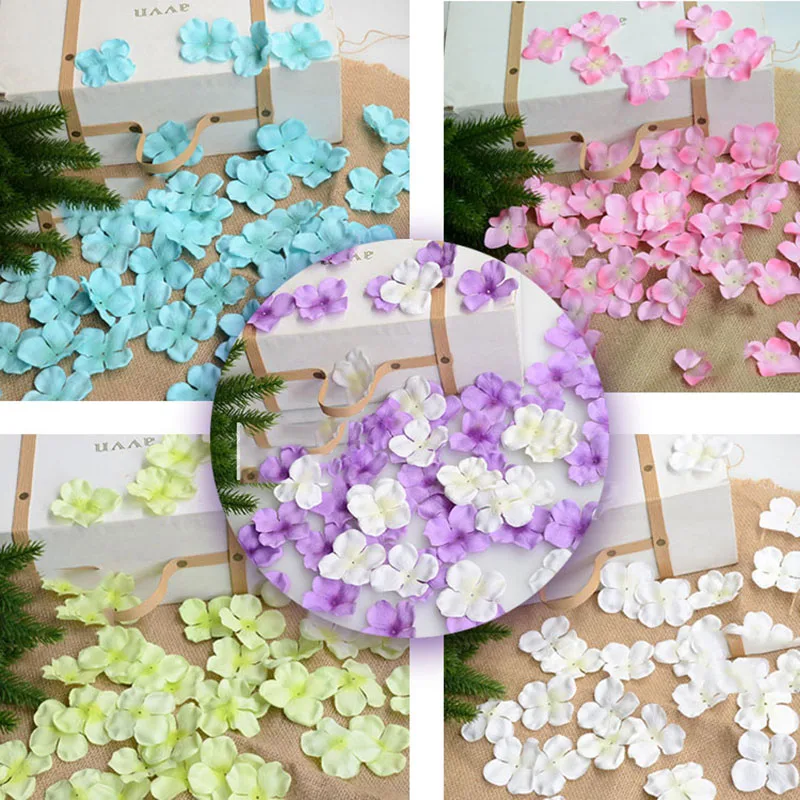 175 unids/lote seda искусственные hortencia flor petalos motivo boda mano lanzamiento Искусственные цветы corativas |