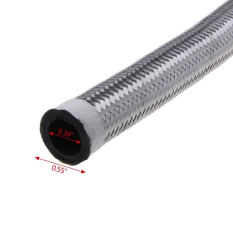 Новинка 2022 плетеный тормоз из нержавеющей стали топливный шланг AN4 AN6 AN8 AN10 |