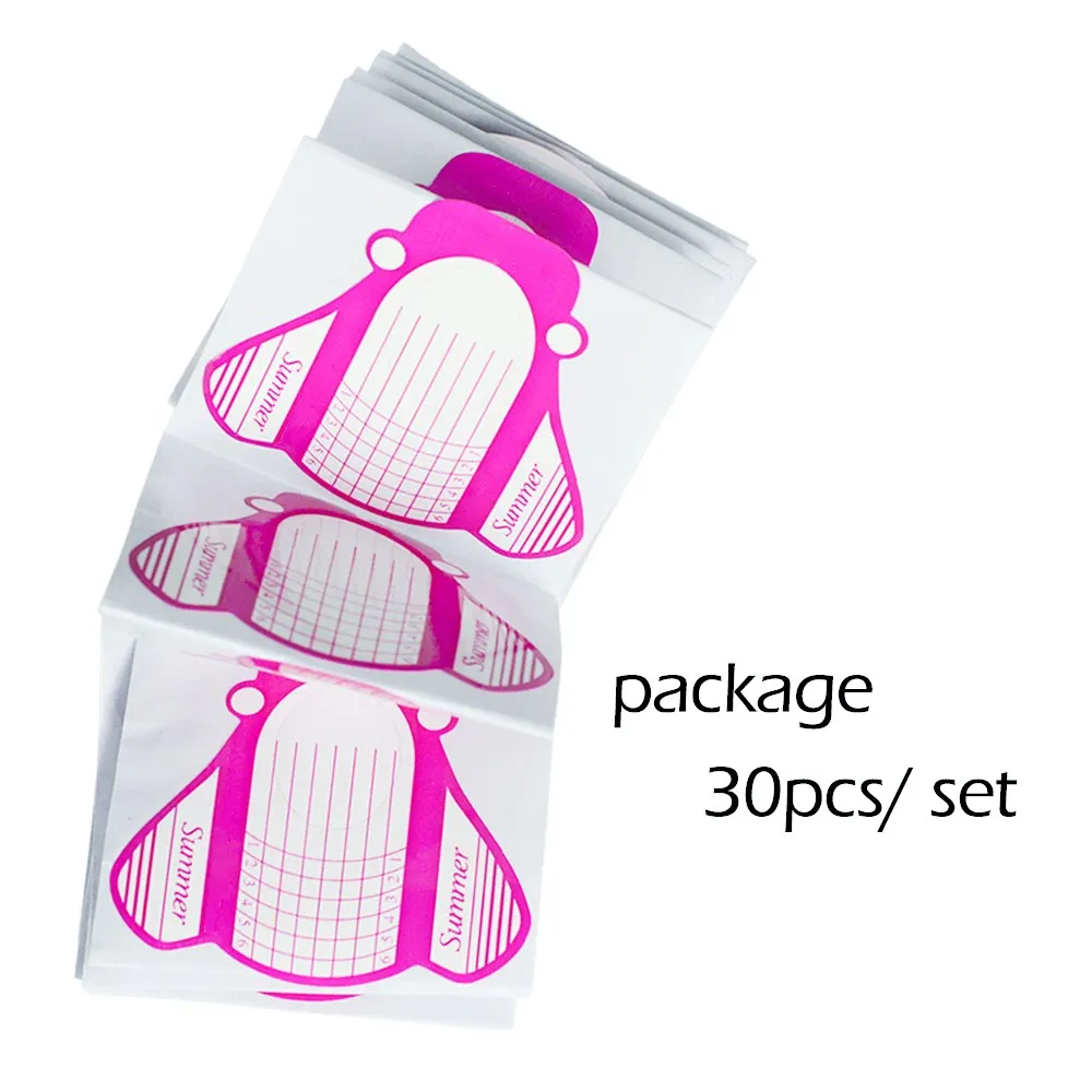 30 шт./компл. принадлежности для дизайна ногтей насадки инструментов акриловый УФ