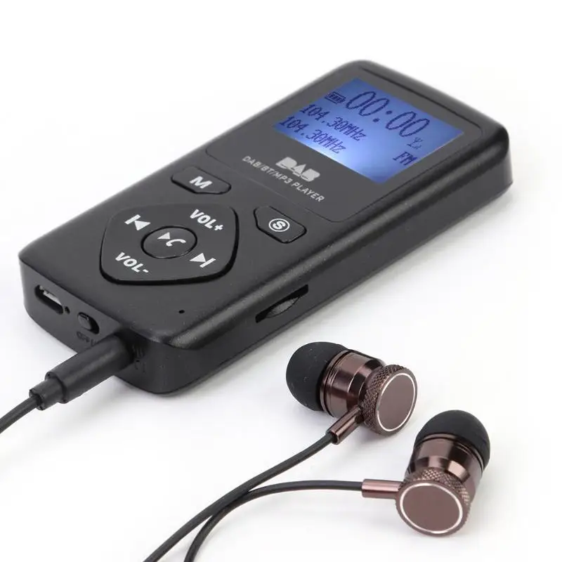 P7 цифровой ЖК-дисплей DAB/DAB+/FM стерео радиоприемник с Bluetooth mp3-плеером и наушниками портативные карманные радиоприемники