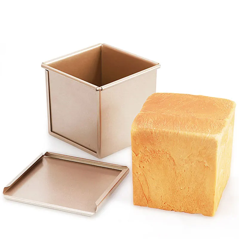 

Non-Stick Bread Toast Mold with Sliding Lid Square Loaf Pan Household Kitchen Cake Bakeware Tools Pastry Making Mould