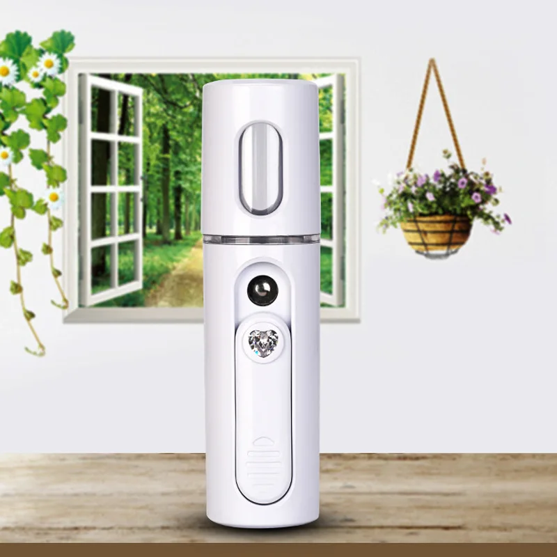 Нано отпариватель для лица портативный распылитель спа мини usb зарядка спрей