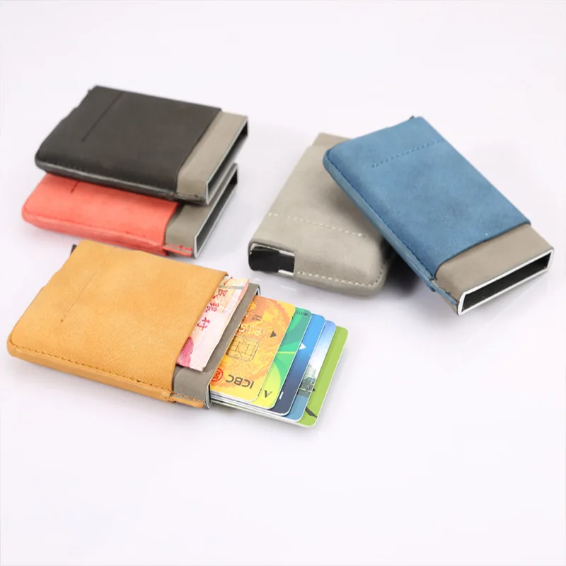 

Fashion Business Simple Credit Card Case Wallet Professional Card Case Hand Push Card Holder Business Card Holder