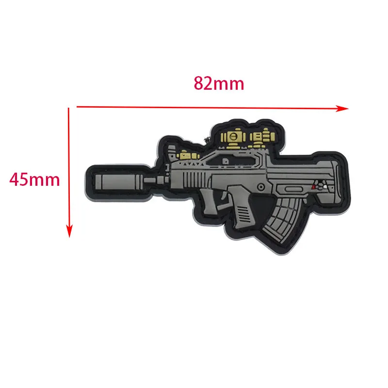 Оружейные наклейки из ПВХ для тактического крепления на моральную петлю армейских резиновых значков на одежду, сумку, рюкзак, куртку с прямой доставкой.