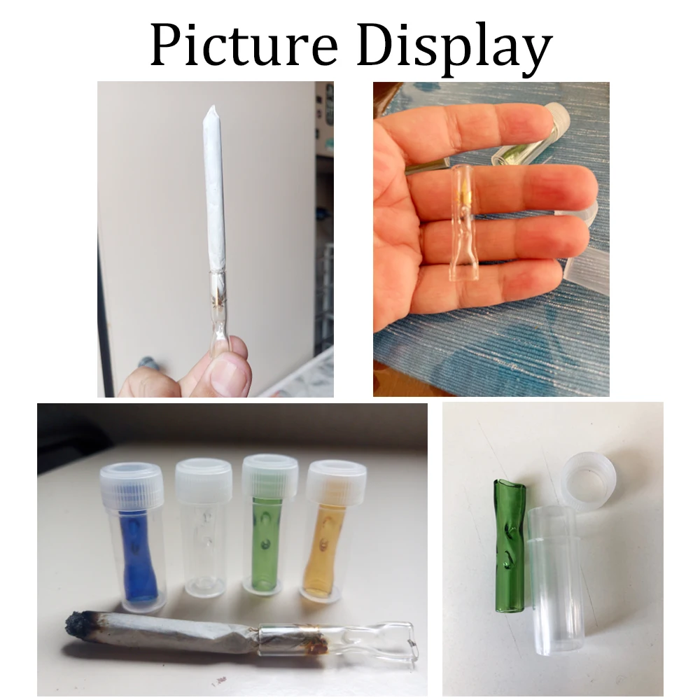 2 шт. табака Стекло мундштук с фильтром советы ящик для хранения электронных