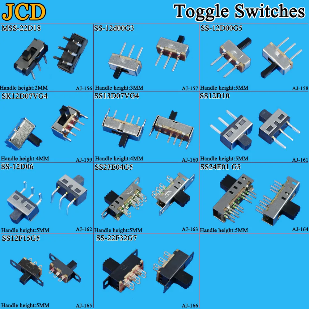 JCD 1 шт./лот SS 12D00 скользящий переключатель скользящая шестерня колеблющаяся