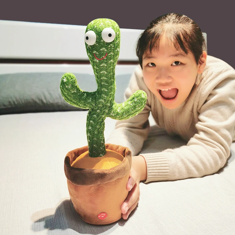 

Lovely Talking Toy Dancing Cactus Doll Speak Talk Sound Record Repeat Toy Kawaii Cactus Toys Children Kids Education Toy Gift