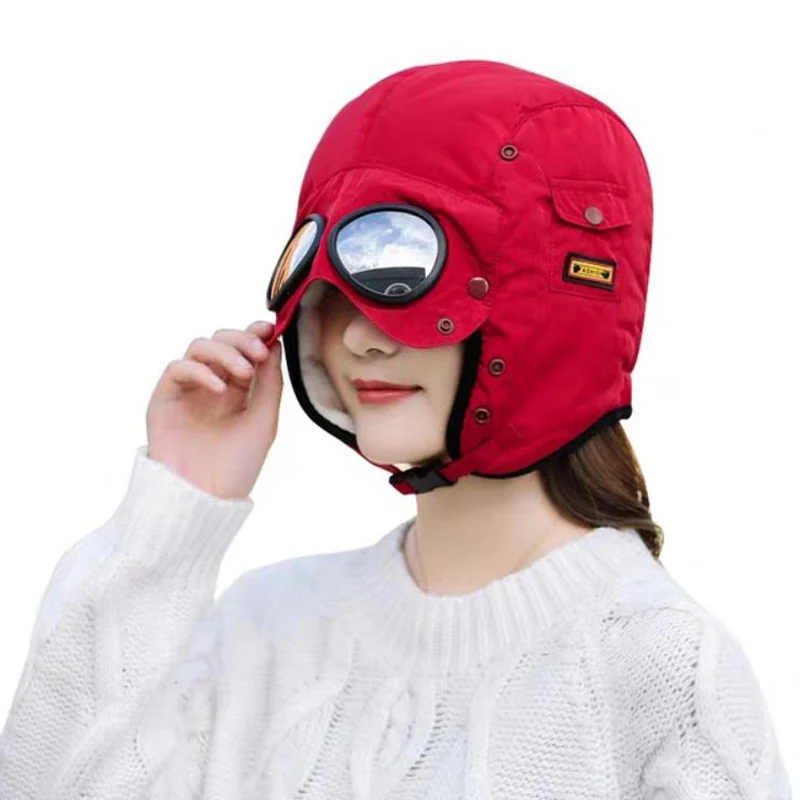 Женская зимняя меховая шапка Doitbest мужские шапки-бомберы ветрозащитная плотная