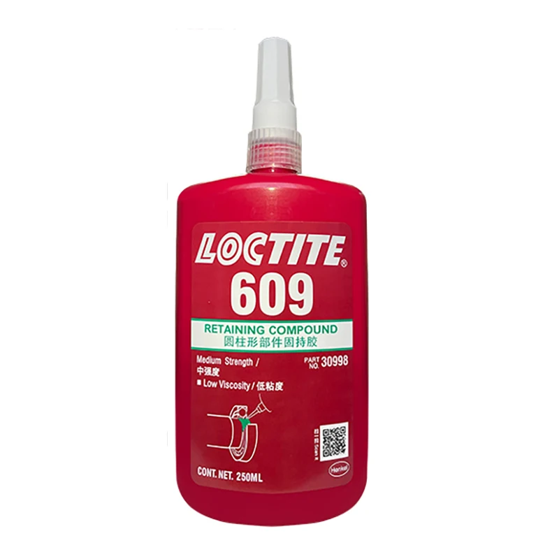 

Loctite High Strength 609 Anaerobic Adhesive Cylindrical Retaining Adhesive High Temperature Bearing Metal Sealing Glue 250ML