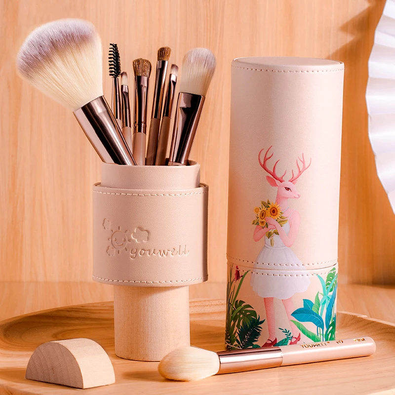 Кисть для макияжа из 8 предметов полный набор кисть новичка тени век Рассыпчатая