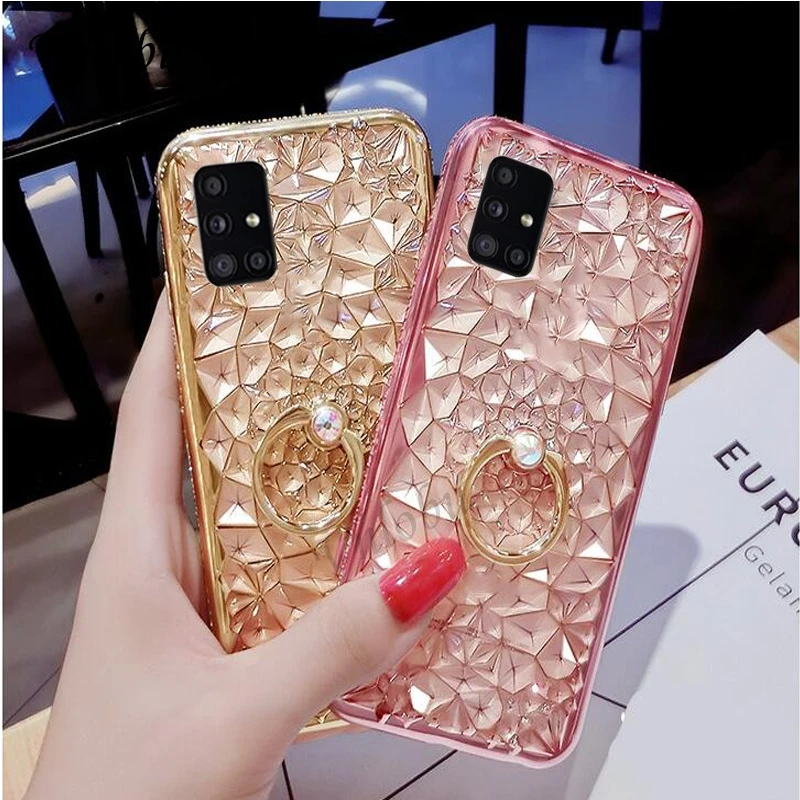 Чехол с кольцом-подставкой для телефона Samsung A51 A71 A70 A50 A30 A10 A9 A8 A7 A6 Plus
