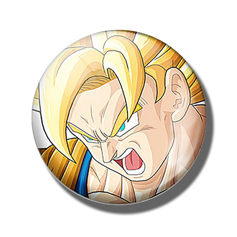 Dragon Ball магниты на холодильник для детей ручной работы 30 мм Сон Гоку какаротто стеклянный купол магнитные стикеры на холодильник украшения дома - Цвет: PACK OF 1