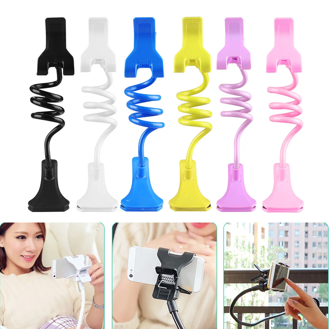 

Universal mobile phone holder flexible adjustable mobile phone holder lazy bracket home bed desktop mounting bracket smart phone