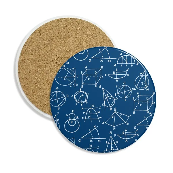

Angle Geometric Mathematical Science Stone Drink Ceramics Coasters for Mug Cup Gift 2pcs