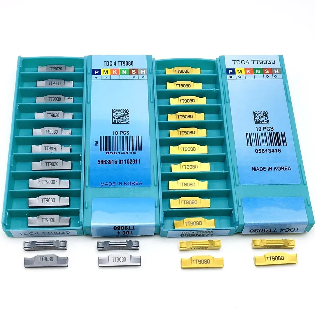 Пазовая вставка TDC4 TT9080 TDC4 TT9030 Высококачественная карбидная 4 мм фрезерная вставка токарный станок с ЧПУ запасные части инструмент TDC4