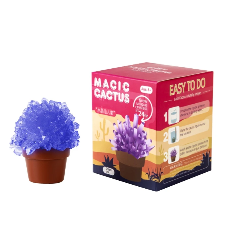 

3 Color Options DIY Growing Crystal Toy Geographic Cognitive Vibrant Crystal G2AE