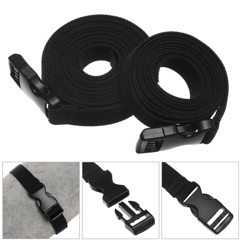 

Durable Black Nylon Travel Tied Cargo Tie Release Buckle Tighten Belt Strap Cam Buckle Travel Tied Kits