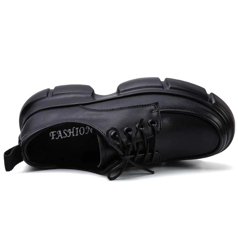 Женские ботинки на толстой подошве с вулканизированной подошвой размеры до 40