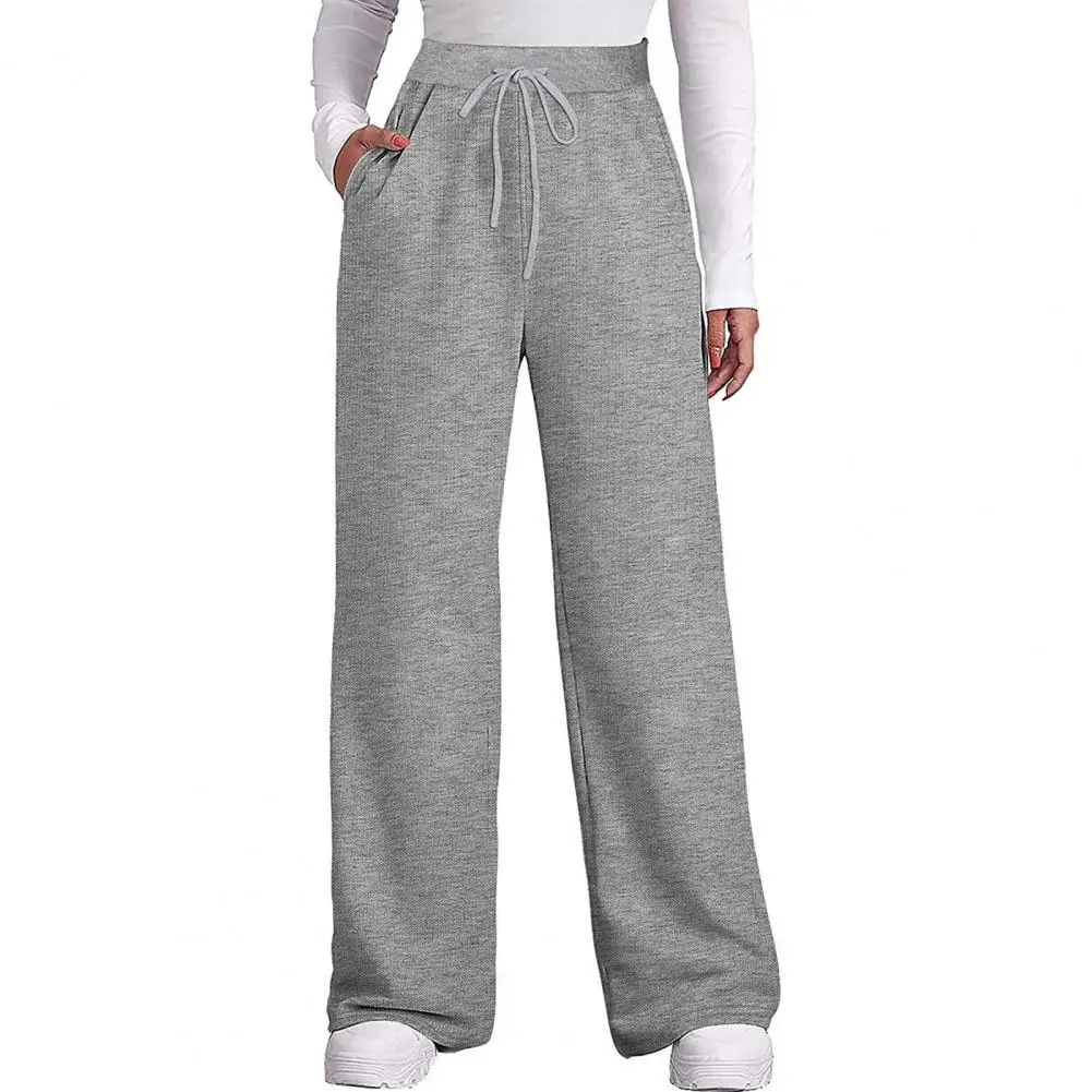 

Daily Trousers Patchwork Drawstring Elastic Waist Sweatpants Women Pants Trendy