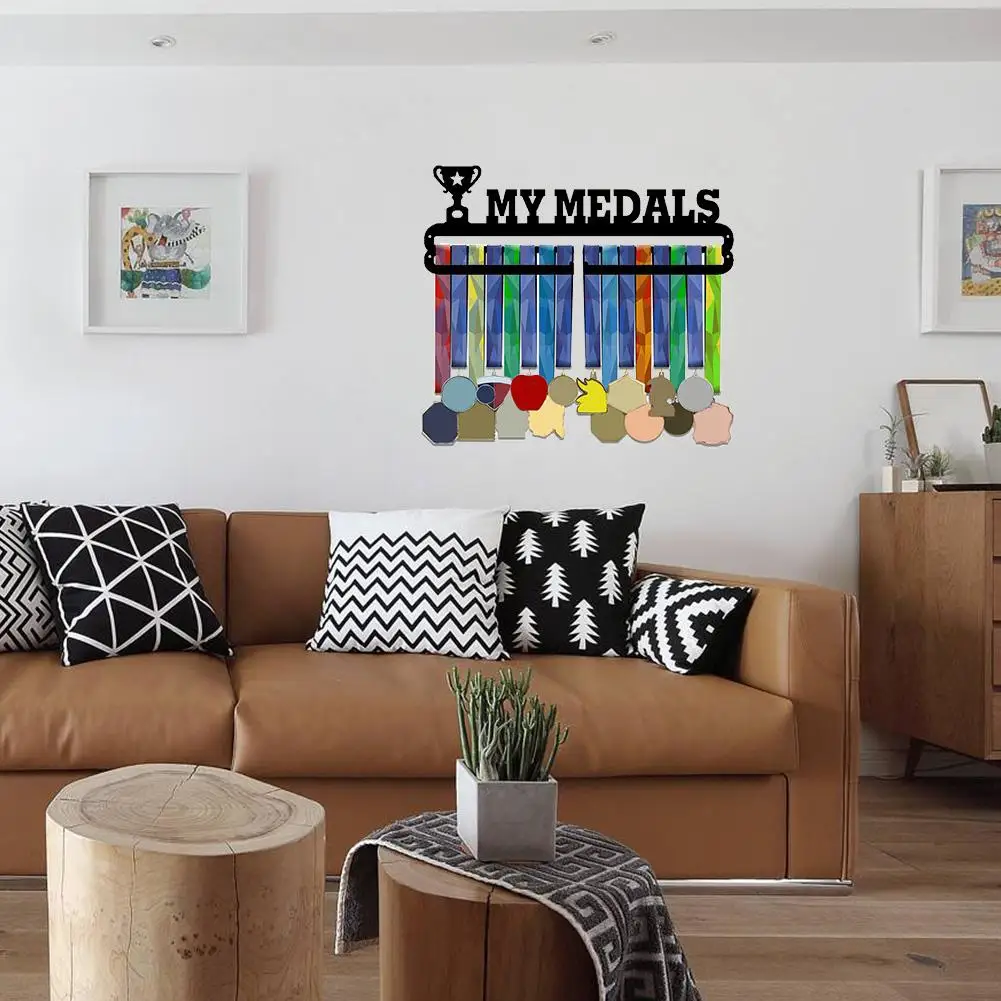 Стойка для хранения спортивных медалей настенное крепление металлическая