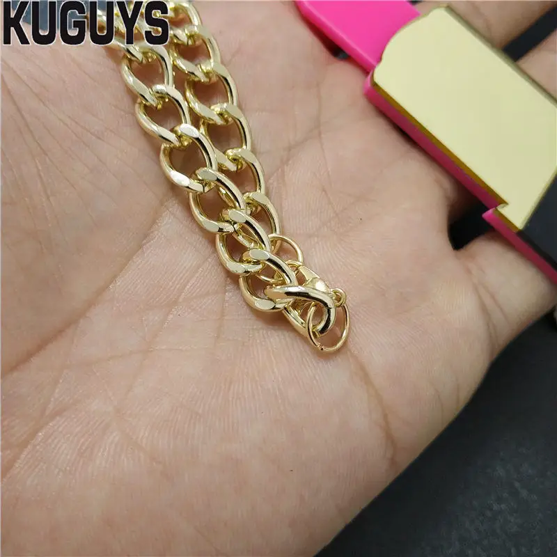 KUGUYS модные ювелирные изделия акриловая хип-хоп большая Подвеска Ожерелье для