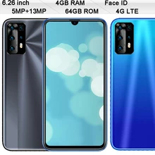 4G RAM+64G ROM 9T Pro Mobile Phones 4G LTE Global Smartphone Face ID 13MP Android 6.26 inch Front/Back Camera Celulares Unlocked