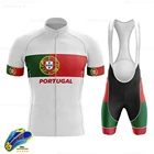 2021 Велоспорт Джерси Португалия мужской Велоспорт Джерси комплект MTB велосипедная одежда с коротким рукавом велосипедная Одежда Майо Ropa Ciclismo