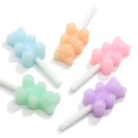 2050pcs gummy bear lollipop colorful simulation candy bead flatback charms pretty for craft diy decors