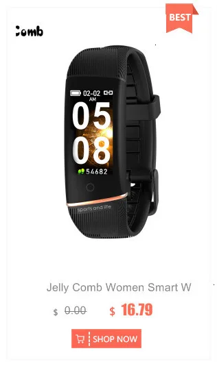 Jelly Comb Смарт часы для Android IOS кровяное давление монитор сердечного ритма спортивные фитнес часы Bluetooth 4,0 для мужчин и женщин умные часы