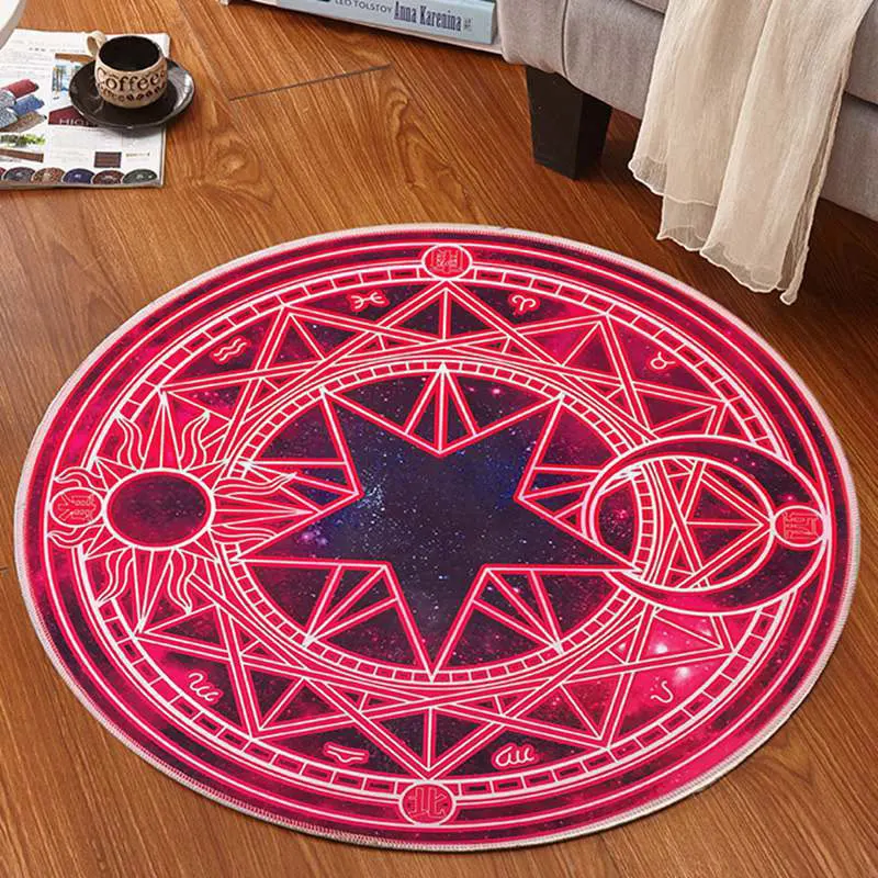 anime sakura magic array carpet mat carpet door mat anti slip living room rug coffee table carpet bedroom floor mat home decor free global shipping