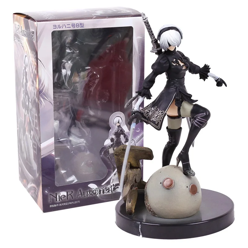 

NieR Automata 2B YoRHa No. 2 Type B 9S No.9 Type S 9S PVC Figure Collectible Model Toys Gifts For Kids Friend