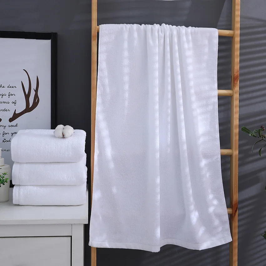 

70*140/35*75cm Large White Bath Towel Thick 2pcs Face Towels For Adults Sport Bathroom Outdoor Travel Soft Thick High Quality